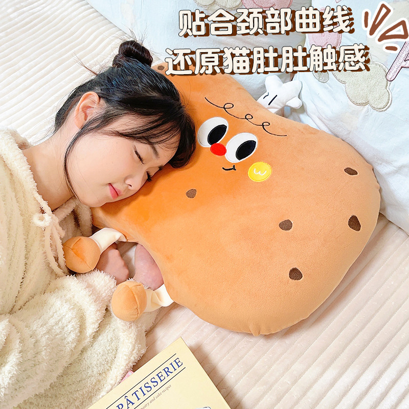 Almohada de espuma viscoelástica de dibujos animados Almohada para dormir de la columna cervical para niñas Dormir en casa Almohada individual Dormir para niños Almohada pequeña regalo