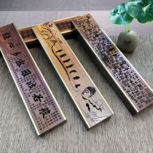 黑檀非酸抽拉式香盒拼接木质点香香插紫光檀香盒香炉熏沉香卧香炉