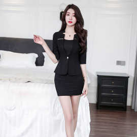 足浴技师工作服足疗师工作服气质前台spa桑拿沐足技师 8070中袖