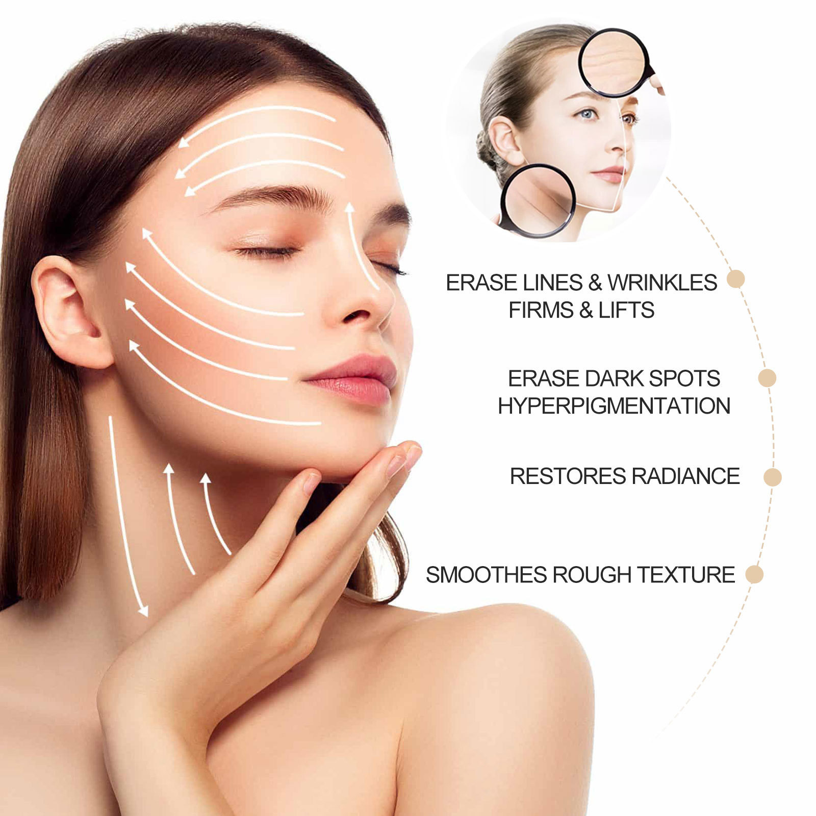EELHOE Deep Ati wrikle essence för ansiktsuppstramning, dimiishig fie lögner, wrinkles, shrikig porer ad improvig_voghion.com