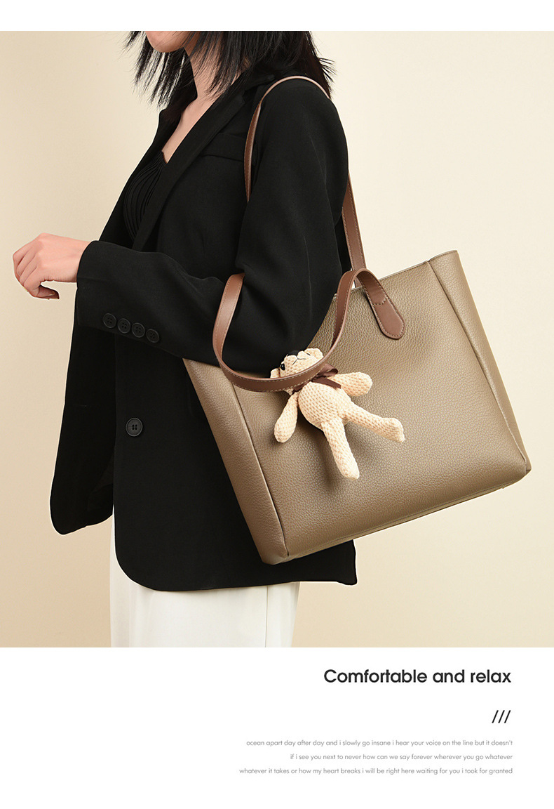 Women's Bag Tote Bag Korean Style Retro Commuter Large Capacity Bag All-match High-end Shoulder Bag_voghion.com