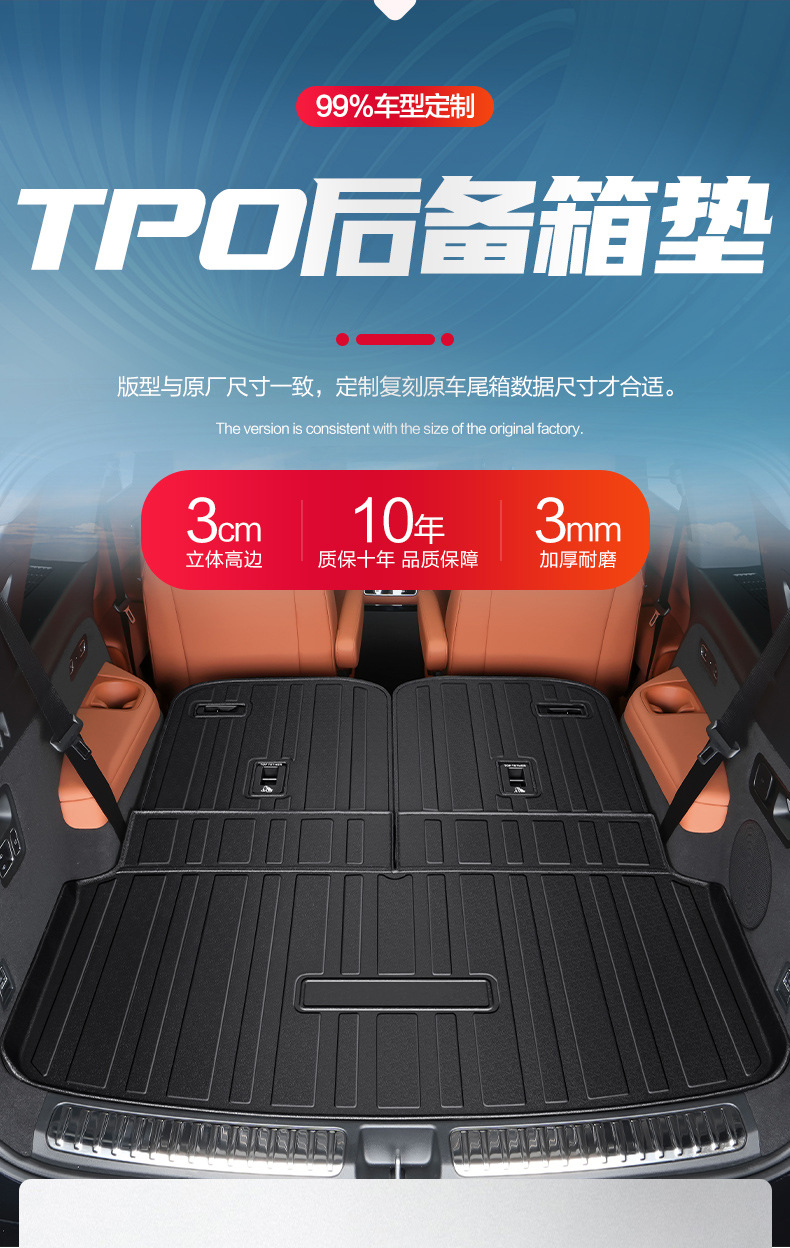 Suitable for Ideal L8 Trunk Mat Modification Accessories, In-Car Supplies, 26 Types of Car Decoration Special Tpe Trunk Mats