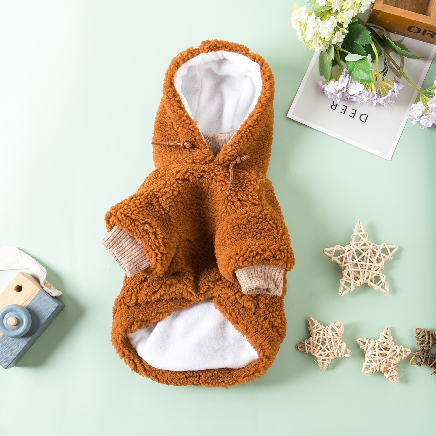 Double Layer Plush Pet Clothes 3