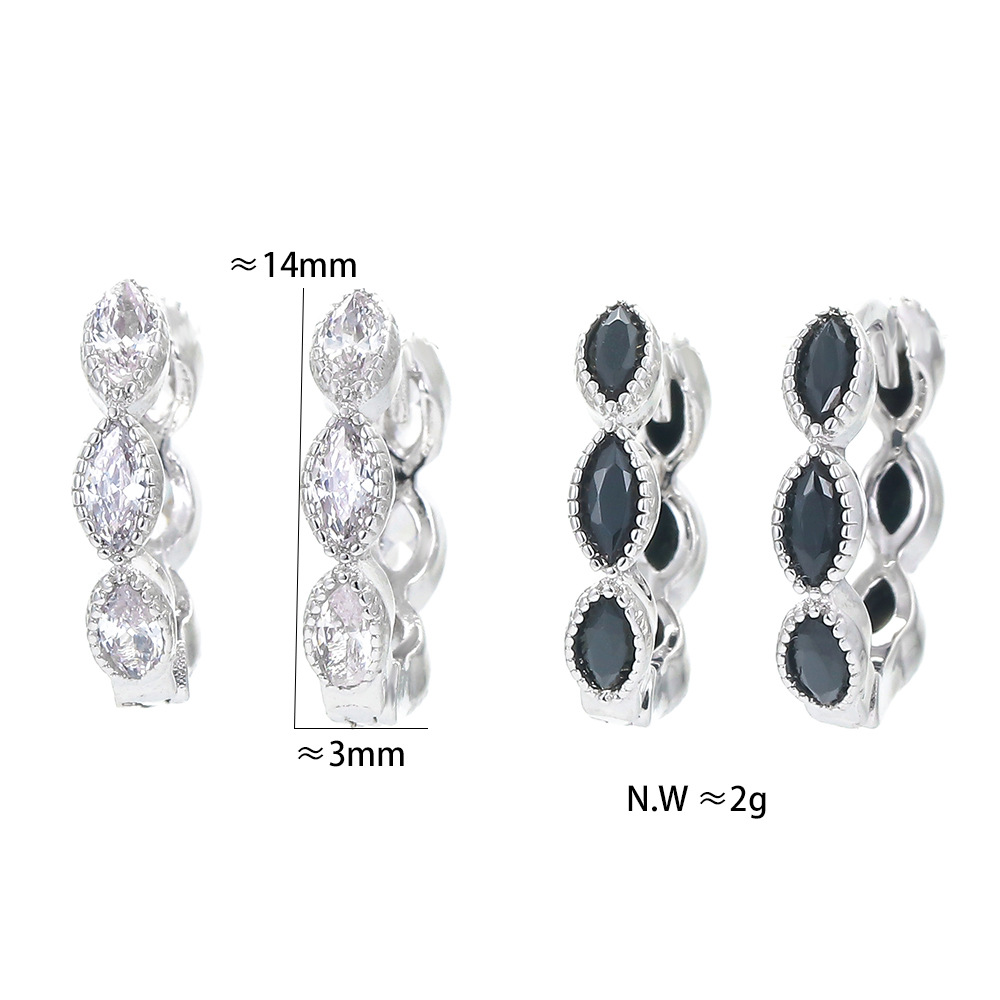 Unisex Gender Plating Design Fashion Geometric Plating Copper Zircon Copper Earrings