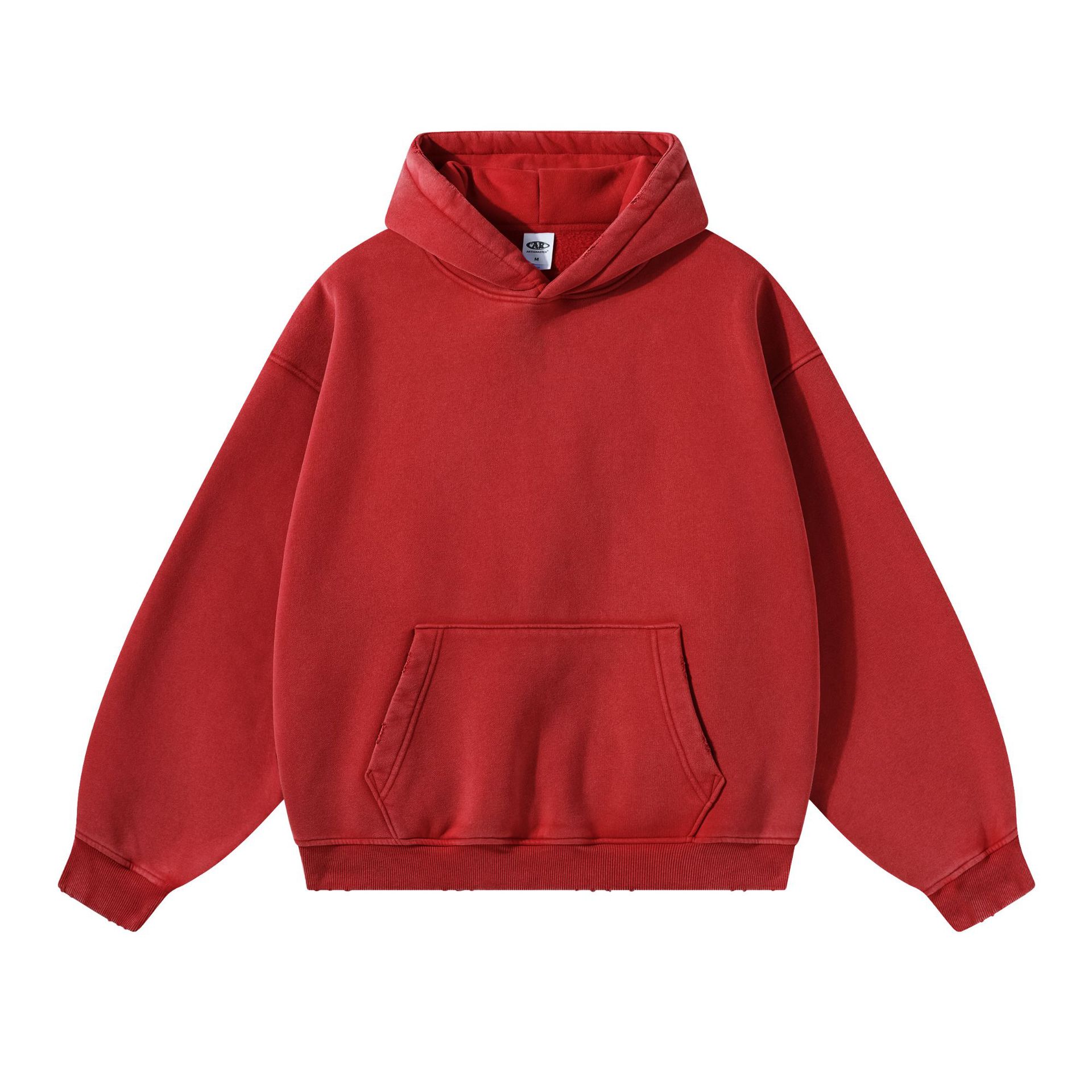Transfronterizos de gran tamaño americano retro hombre suéter pesado chaqueta suelta Europa y América hombre sudadera con capuchón hombre