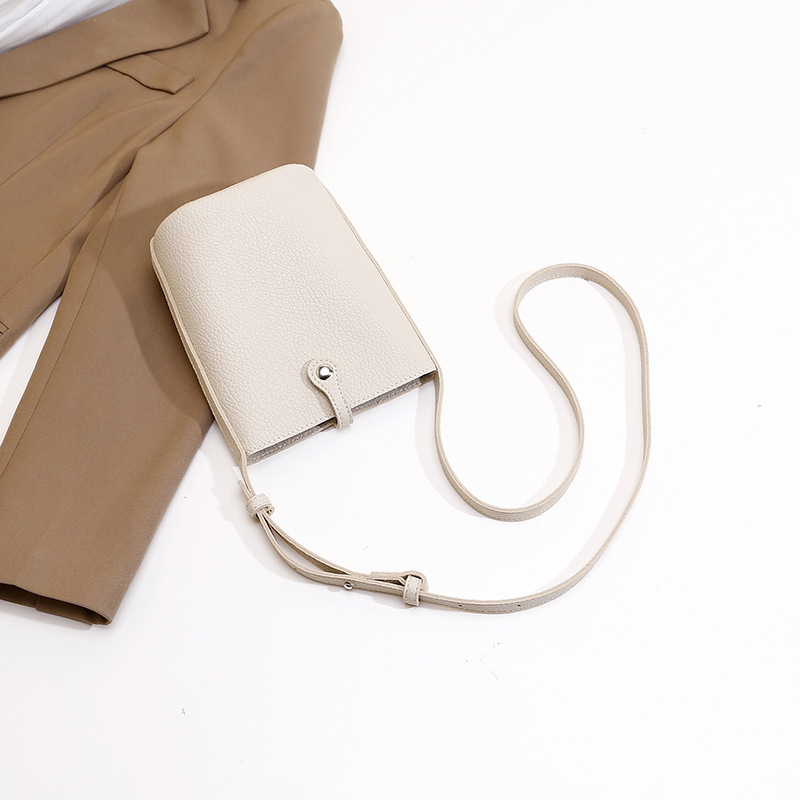 Double-Sided Korean-Style Soft Leather Crossbody Small Bag with Genuine Leather Texture, 2026 New Versatile Bucket Bag for Women, Phone Bag