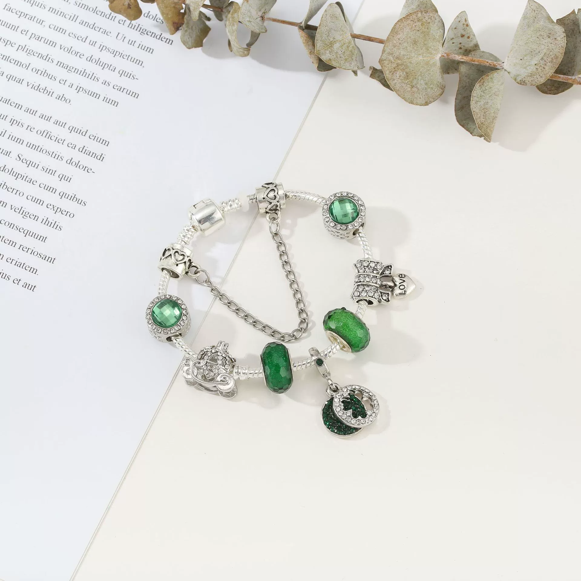 Beaded bracelet, pendant, chain, DIY, Birthday gift