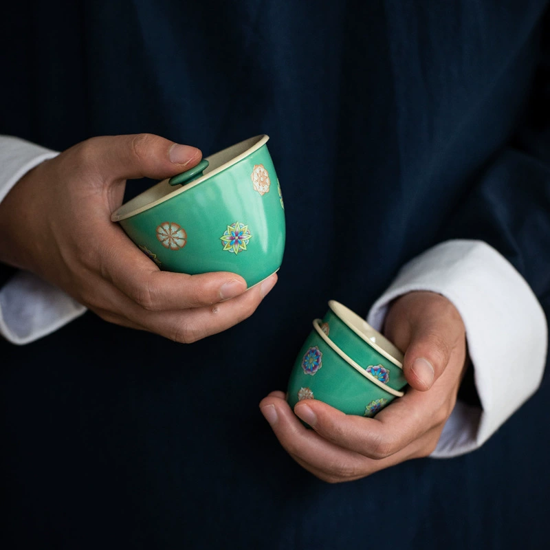 Японский сосновый зеленый чайный набор для путешествий