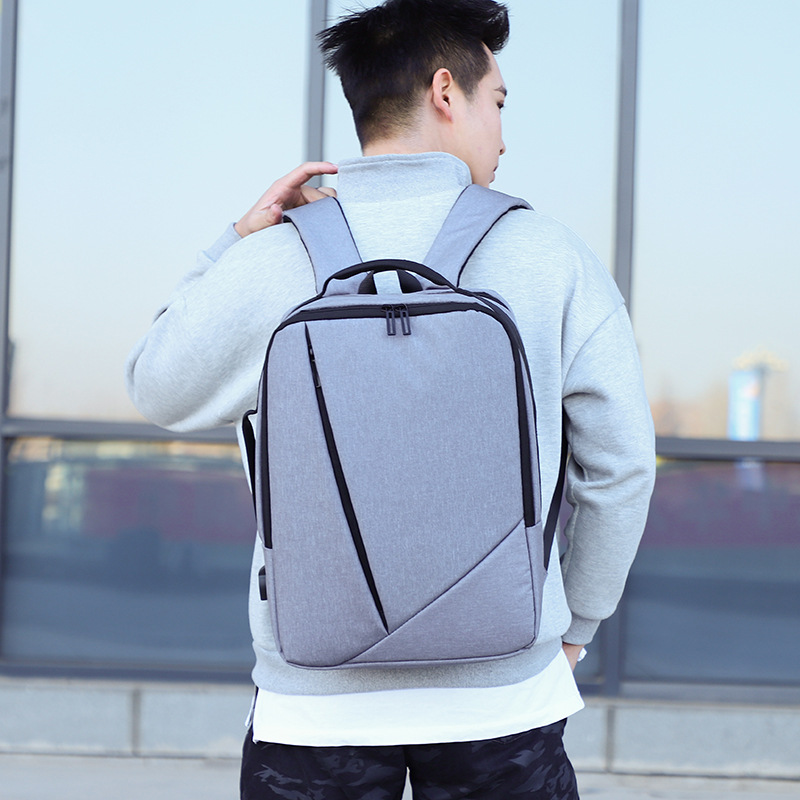 Nouveau sac à dos de vente chaude pour hommes sac d'ordinateur de grande capacité chargeur USB sac à dos de transport d'affaires léger et réduisant la charge sac à dos étudiant_voghion.com