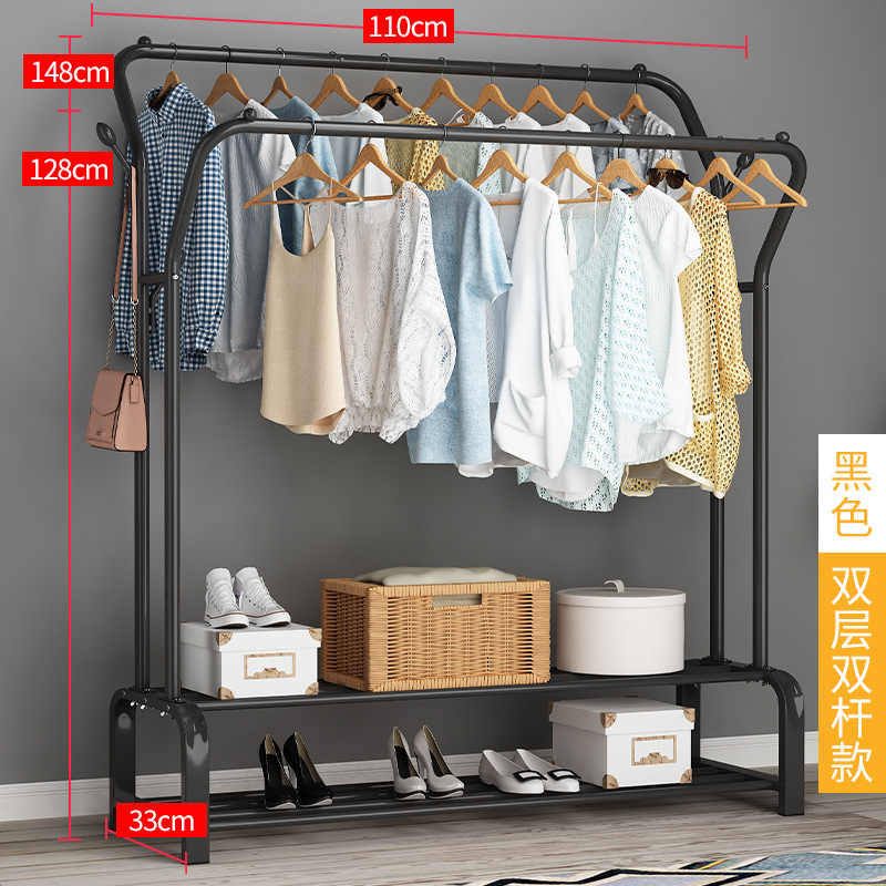 1 110 см черный двухслойный двойной полюс | 4 крючка для веток деревьев — цена 49,9 юаней.