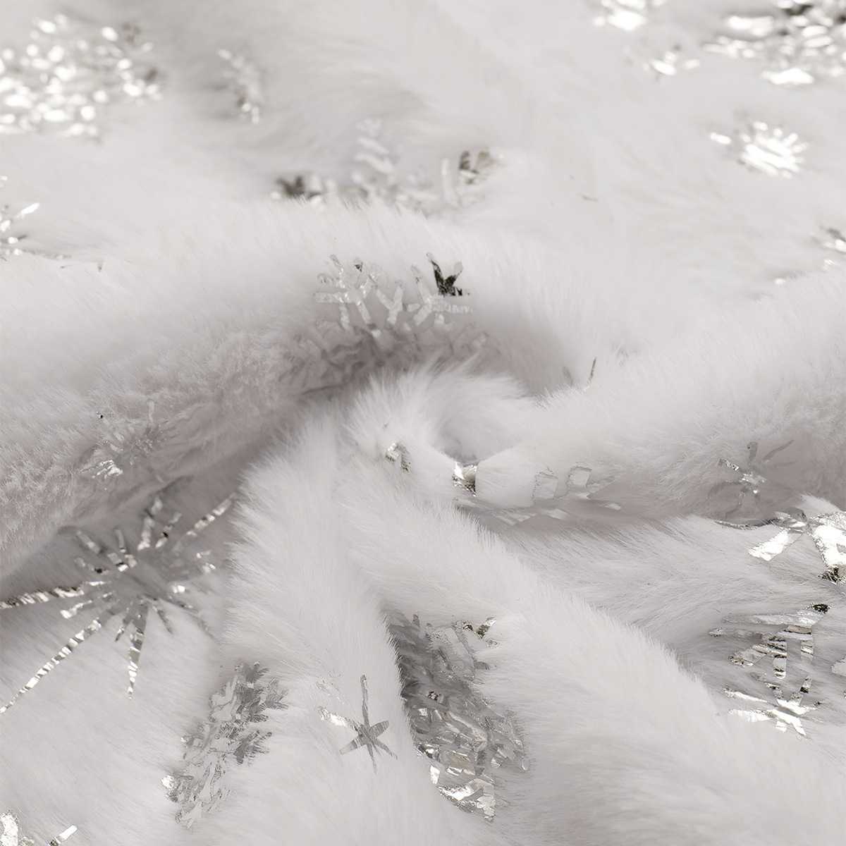Navidad transfronteriza plata escaldada decoración de falda de árbol de Navidad europea y americana decoración de árbol de Navidad fuente de fábrica al por mayor