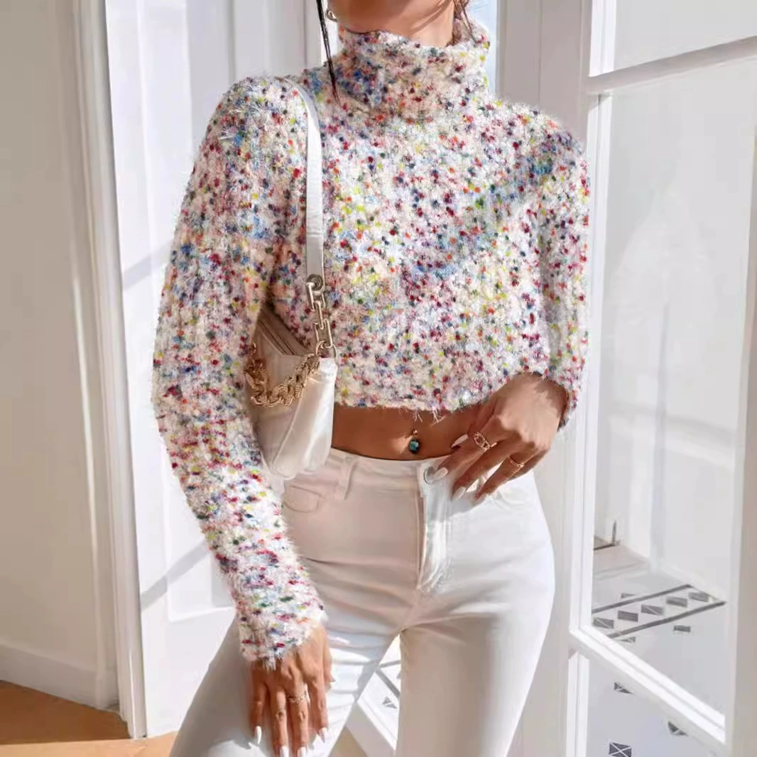 Внешняя торговля Трансграничная Европа, Европа, Амазонка, производитель бутылка, воротник, стройный пуловер, модный вязаный свитер весной и осенью