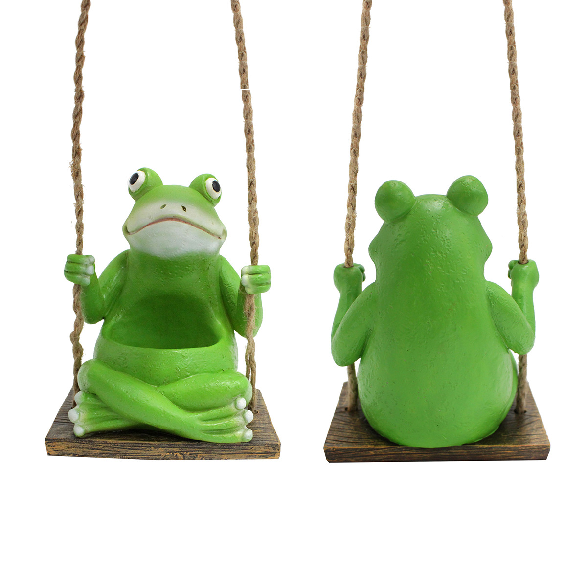 Cute simulation frog small flower pot wall-mounted resin home living room courtyard garden wall decoration small flower pot now