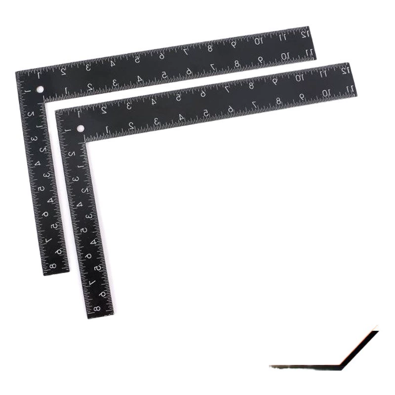 Xintian черная Поворотная линейка утолщенная угловая линейка 90 столярные изделия из высокоуглеродистой стали украшение широкое сиденье прямой угол линейка столярные изделия Поворотная линейка L Тип