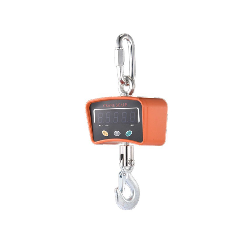Однотонные промышленные крановые весы, перезаряжаемые крючковые весы, цифровые весы 1000 кг, маленькие сумки, крючковые весы, вождение, белые