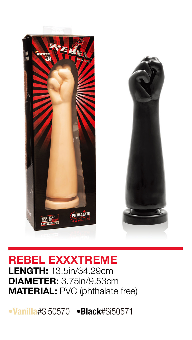 Fist-Shaped Anal Plug PVC Black High-Simulation Anal Expander Toy — detail image 1