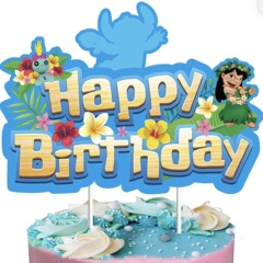 ステッチボーイ ブルーケーキインサート ステッチカード HAPPY BIRTHDAY ハッピーバースデーインサートフラグ
