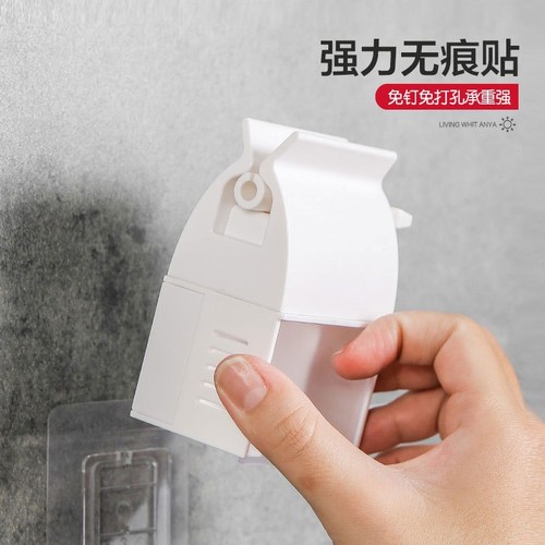No punching automatic toothpaste squeezer creative bathroom toilet lazy toothpaste holder home macaron squeeze toothbrush holder