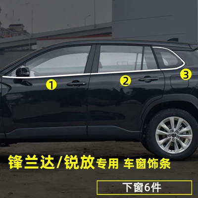 Şüşə kənarı xromları/moldingləri, Suitable for Toyota Fenglanda Window