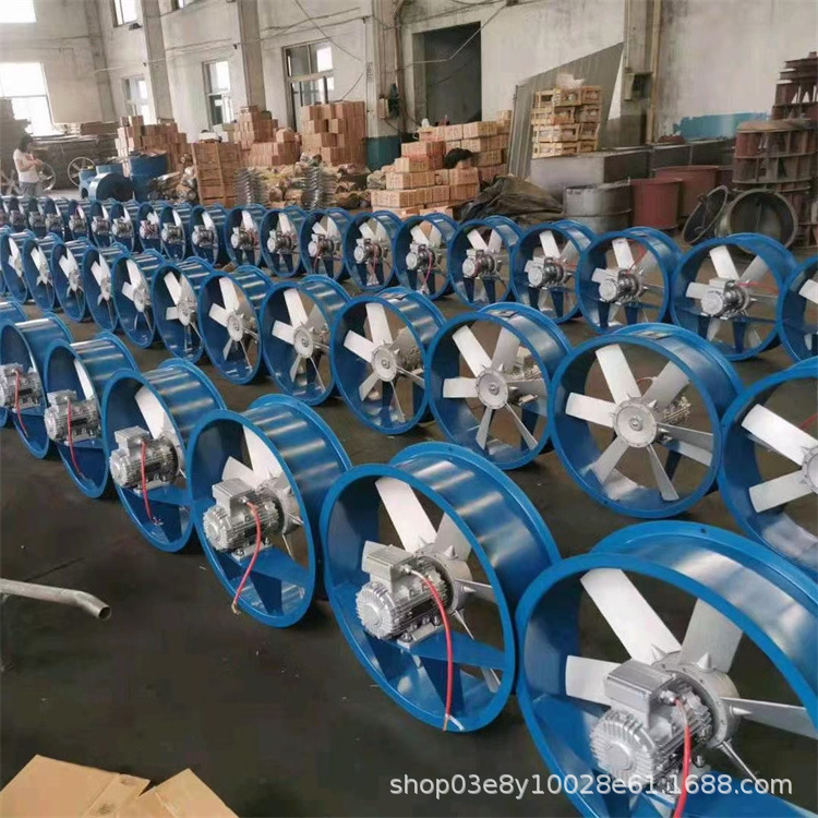 鲁屹重工 烘干设备耐高温高湿轴流风机 烘干房用高温高湿轴流风机