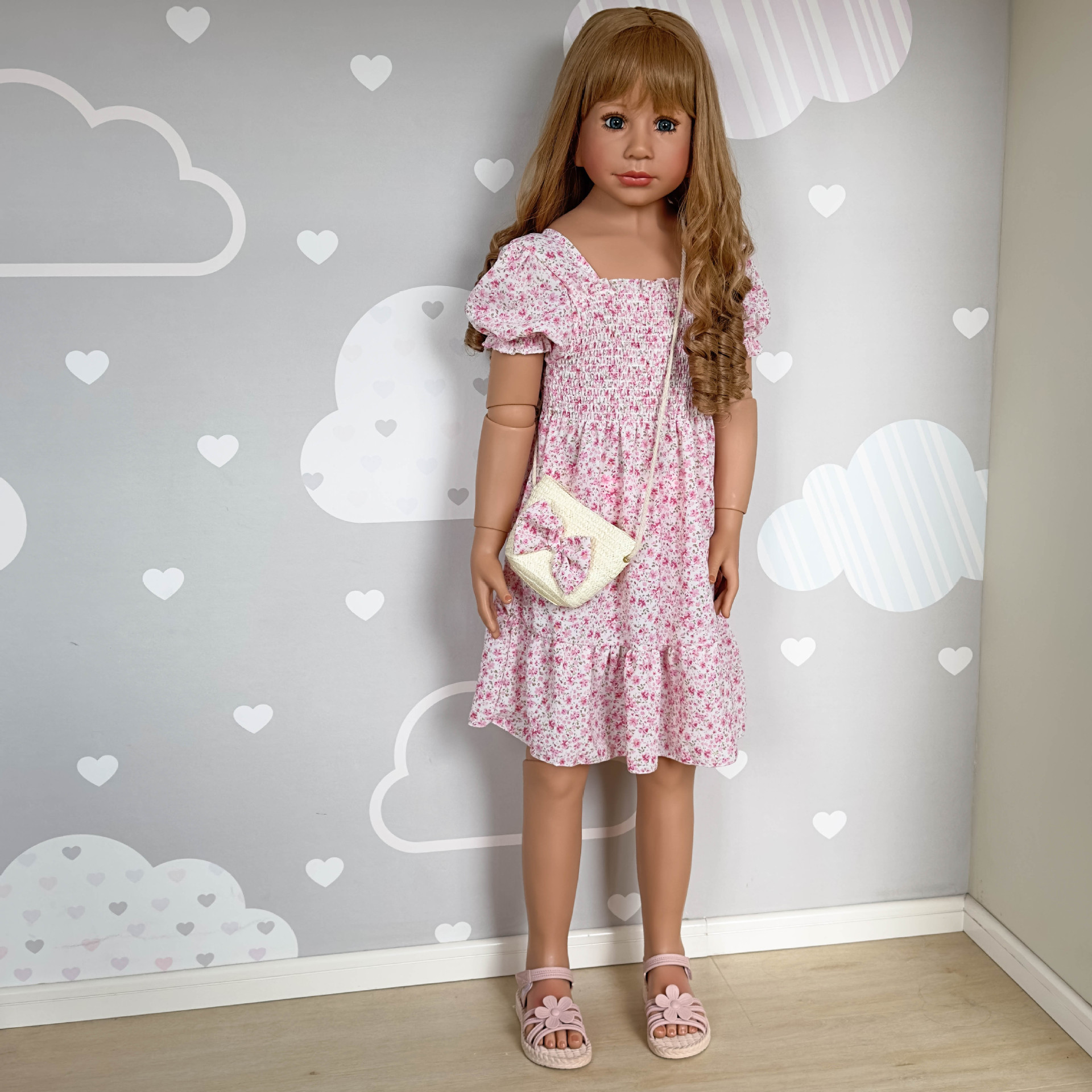 Muñeca grande de 120 cm para niñas de 5 a 6 años, adorno creativo y único, modelo de ropa infantil