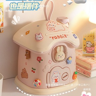 New Year's Piggy Bank for Girls, Rabbit Gifts, Only in and Out, Children's Boy Password Savings Box