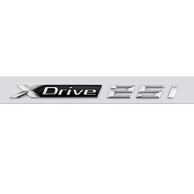 X1X3X5X6 Car Logo Digital Rear, Car logo - xdrive25i-silver-new-model