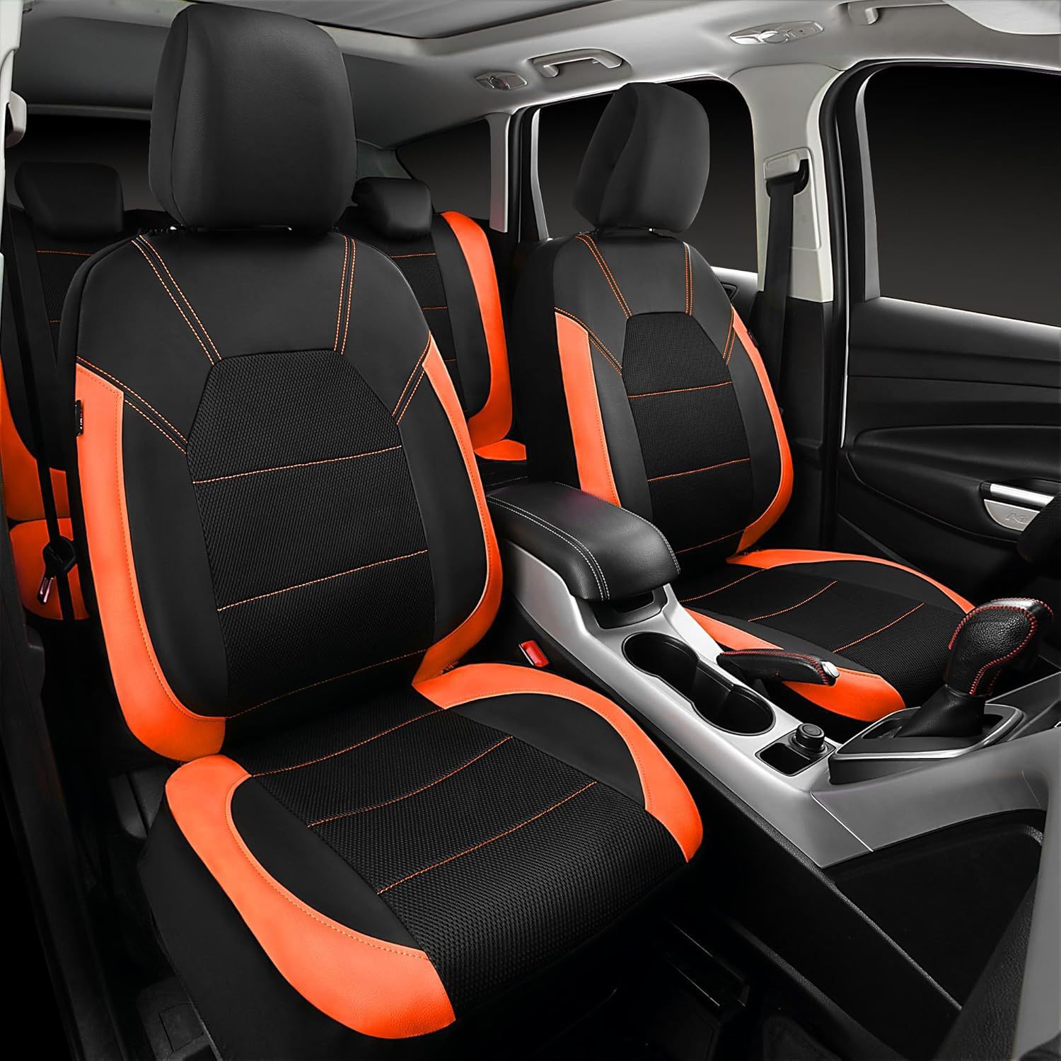 Pu Leather Car Seat Cover, Universal Anti-Stain and Anti-Scratch Protective Cover Suitable for Front and Rear Seats of Cars, Trucks, and Suvs