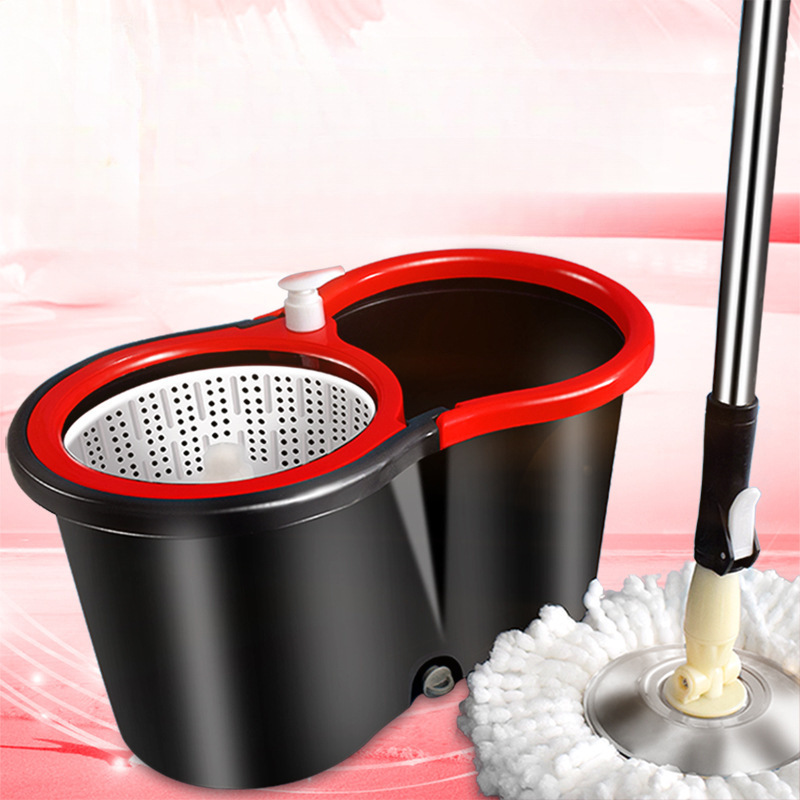 Mop for Both Dry and Wet Use, Thickened, Hands-Free Washing, Rotating Mop Bucket, Household Floor Tile Mop, Magic Mop, Brie's Silver Mop for Both Dry and Wet Use, Thickened, Hands-Free Washing, Rotating Mop Bucket, Household Floor Tile Mop, Magic Mop, Brie's Silver