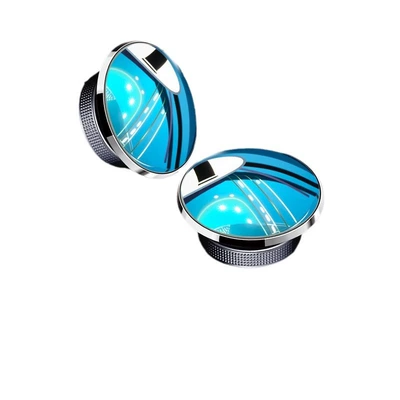 360-degree panoramic wide-angle suction cup | Large field of view rear view auxiliary mirror