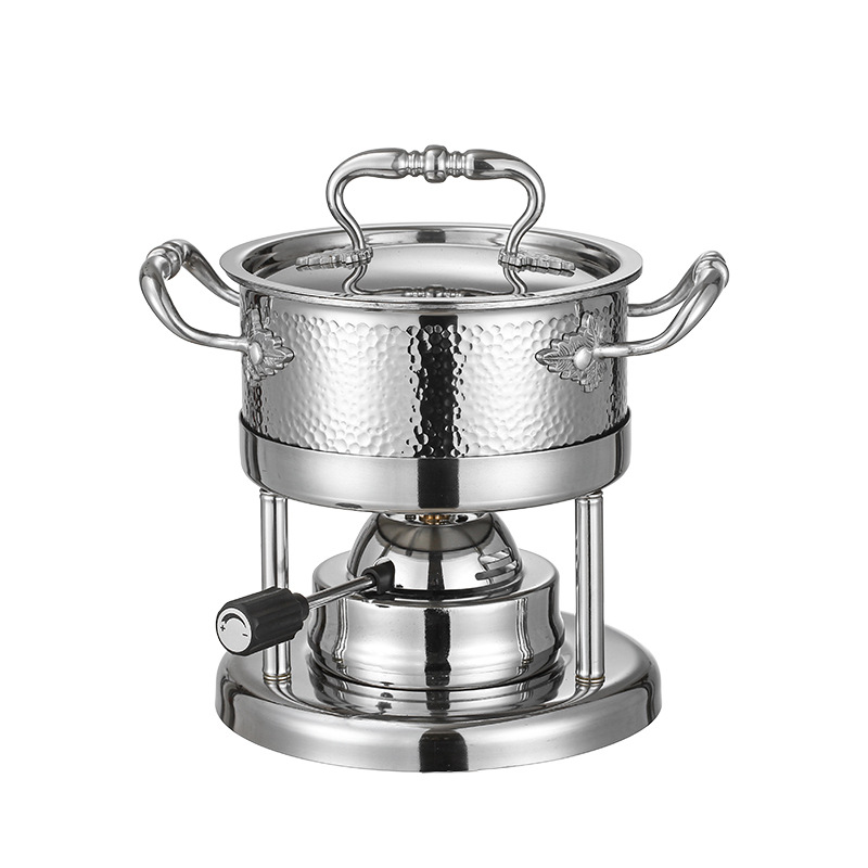 Member Commercial Single-Person Inflatable Small Hot Pot Gas Stove Gas One Person One Pot Adjustable Fire Self-Service Shabu-Shabu