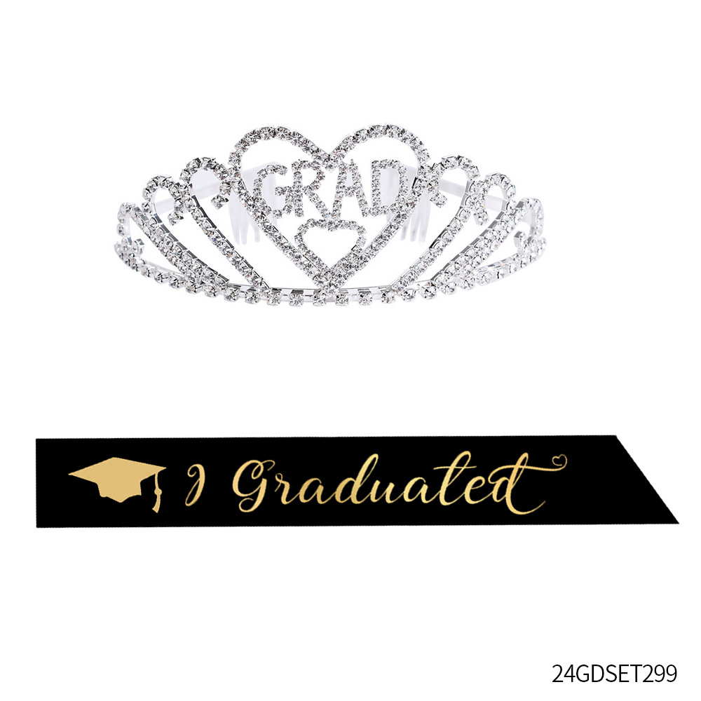 2025 nueva temporada de graduación, ceremonia de graduación, fiesta de graduación, correa para el hombro, etiqueta, traje de corona de graduación