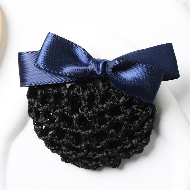 Professional hairnet with headband, polyester hair clip, bank nurse headwear, flight attendant hair accessory, mobile employee hair accessory