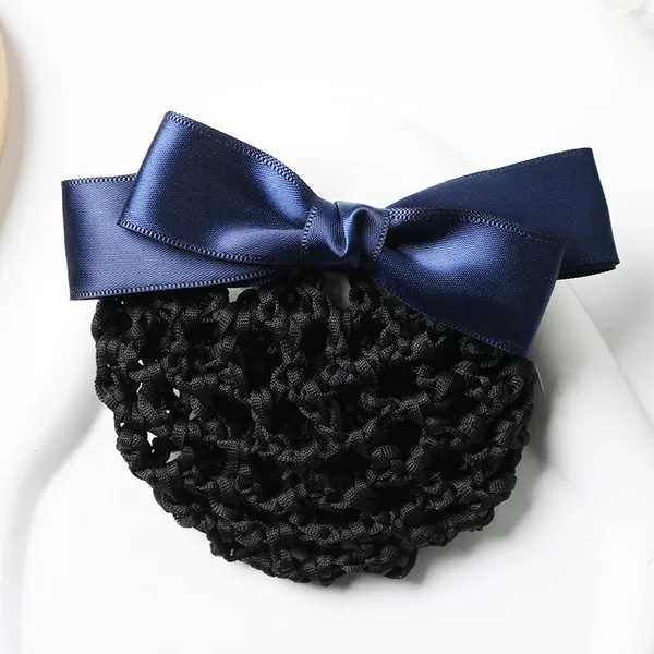 Professional hairnet with headband, polyester hair clip, bank nurse headwear, flight attendant hair accessory, mobile employee hair accessory