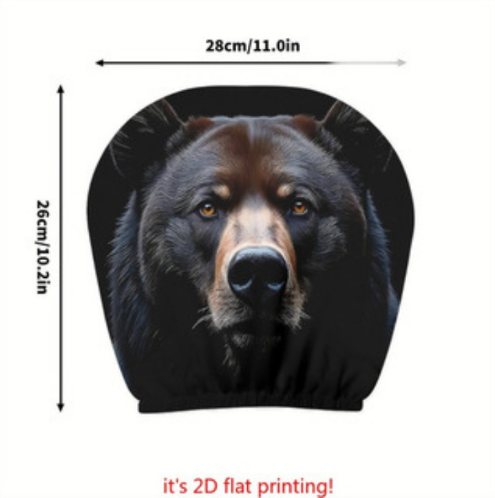 Polyester Fabric Car Headrest Cover with Funny Print, "Laugh Until Your Stomach Hurts" Design, Universal for Car Interiors, Does Not Shrink in All Seasons