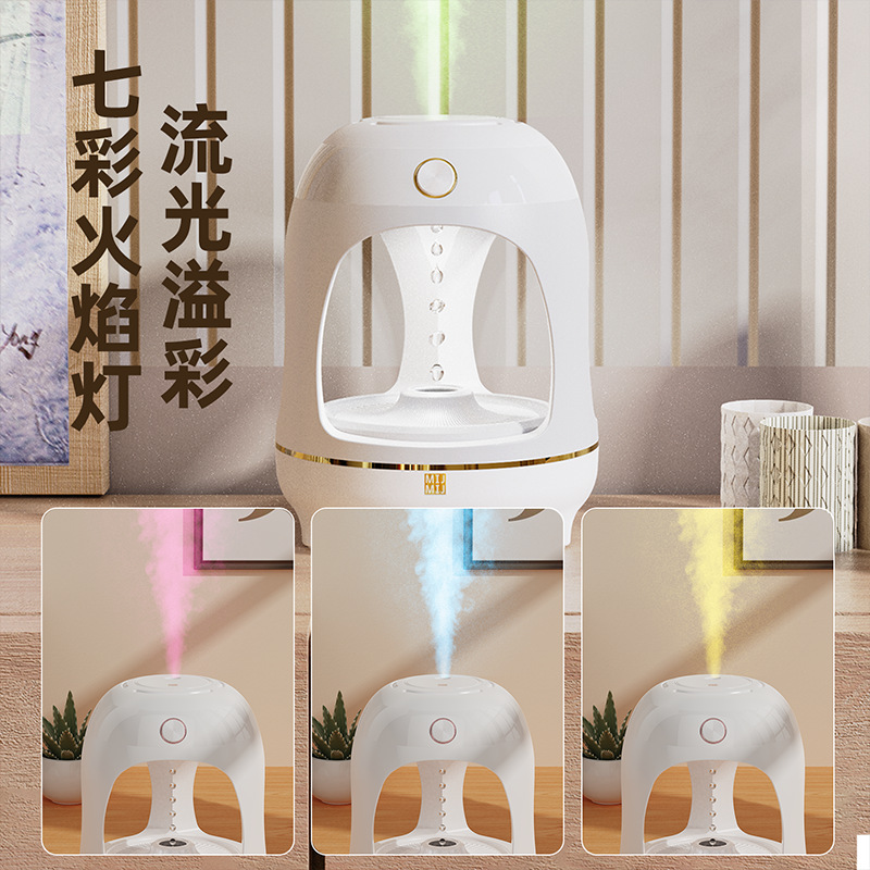 Anti-Gravedad humidificador gota de agua reflujo hogar Mute gran capacidad de pulverización pequeño humidificador de aire USB máquina de aromaterapia