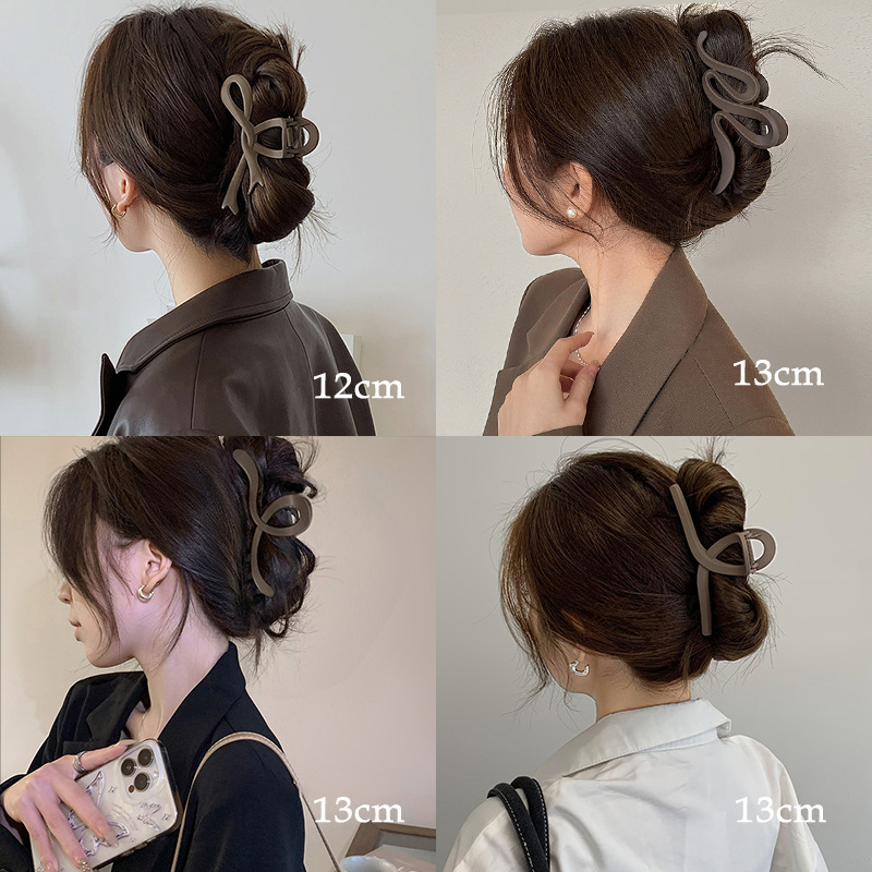 2025新款发夹女后脑勺抓夹鲨鱼夹发卡高级感发抓慵懒风盘发夹头饰|undefined
