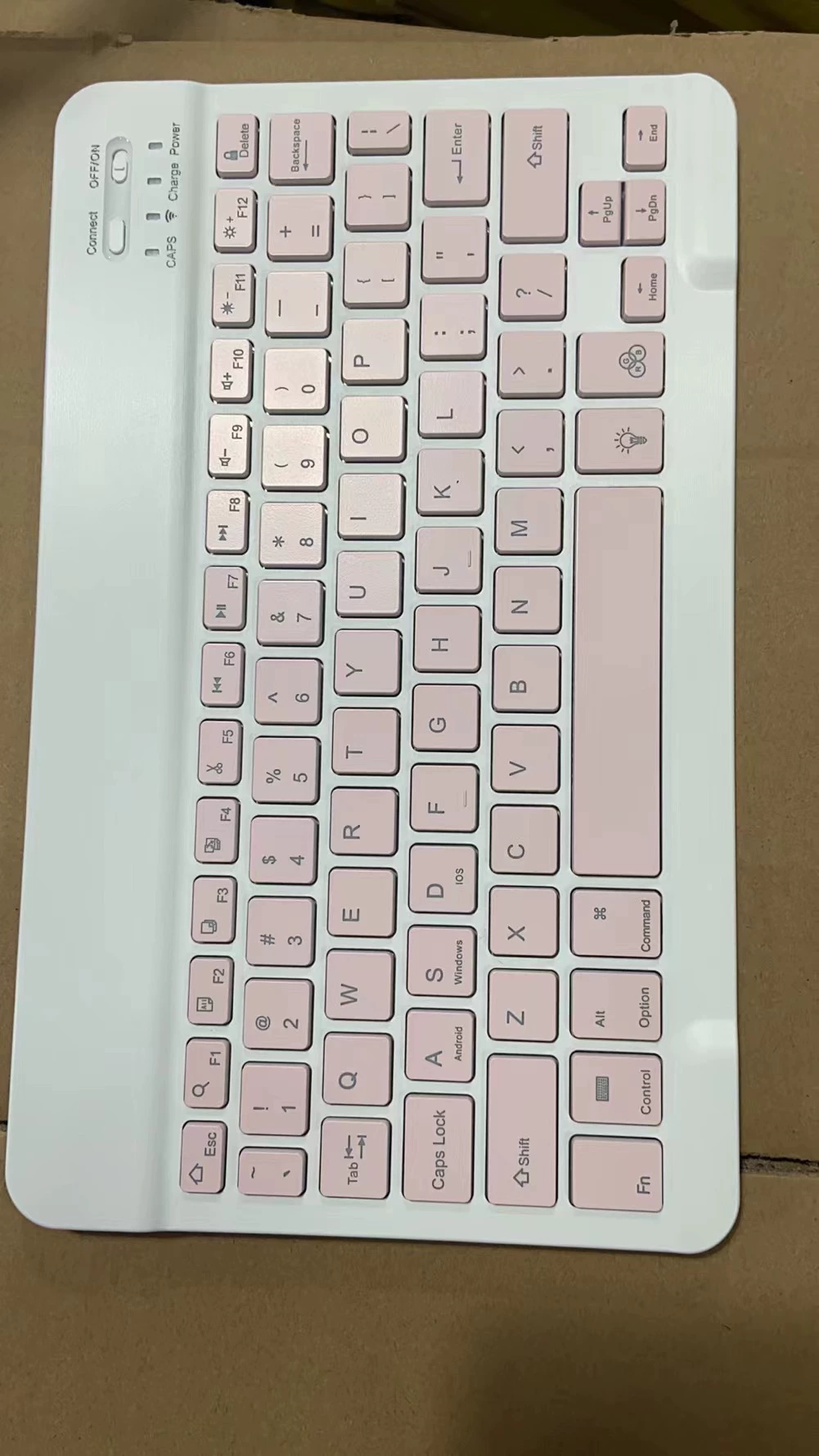 Surface Keyboard Colorful Backlit Bluetooth Keyboard for Apple iPad