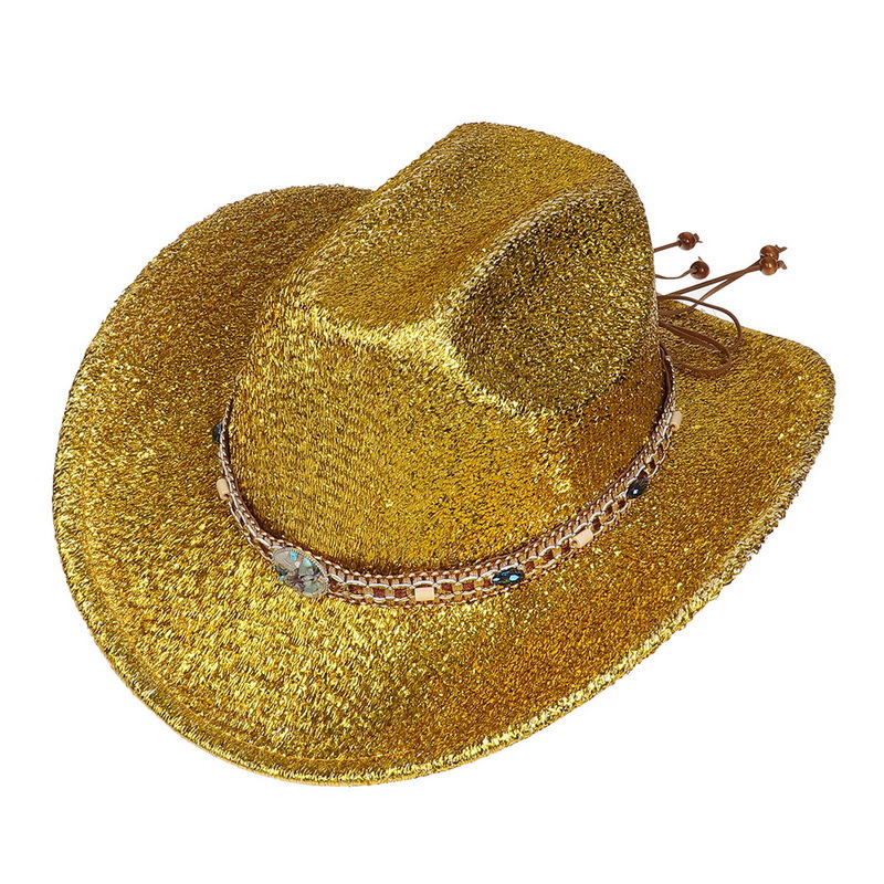 Cross-border European and American men's and women's top hat cowboy hat neutral suede Jazz hat riding hat Western Denim curling hat