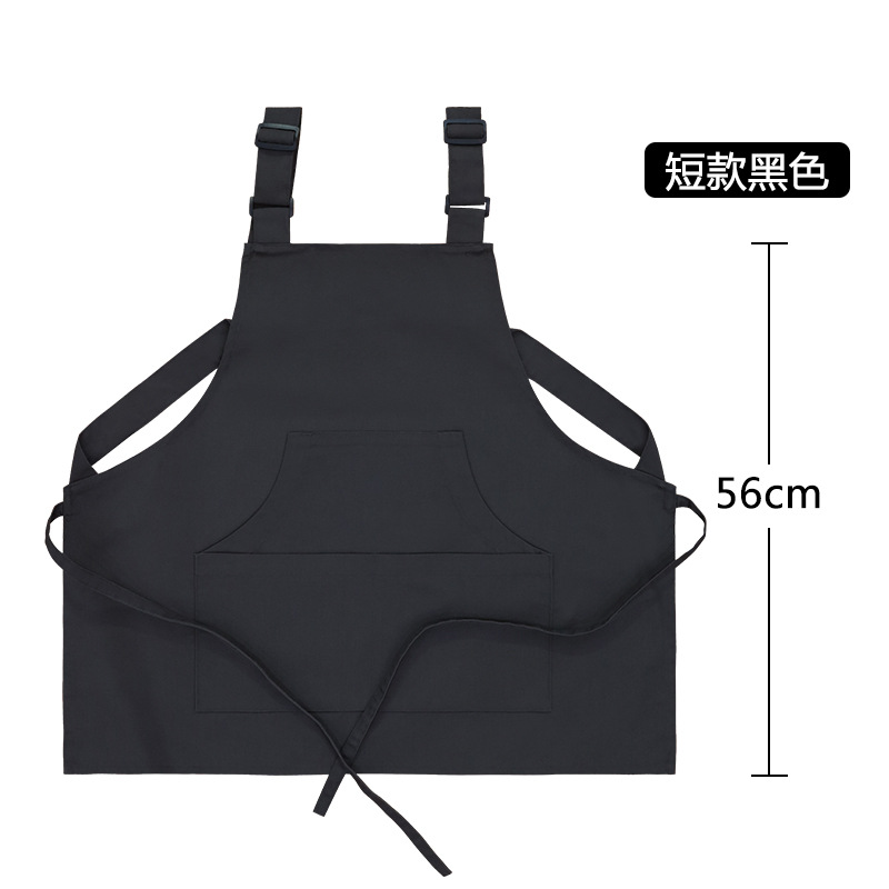 Moda transfronteriza simple delantal de lona barbacoa restaurantes corte de pelo café hotel camarero ropa de trabajo delantal de cocina