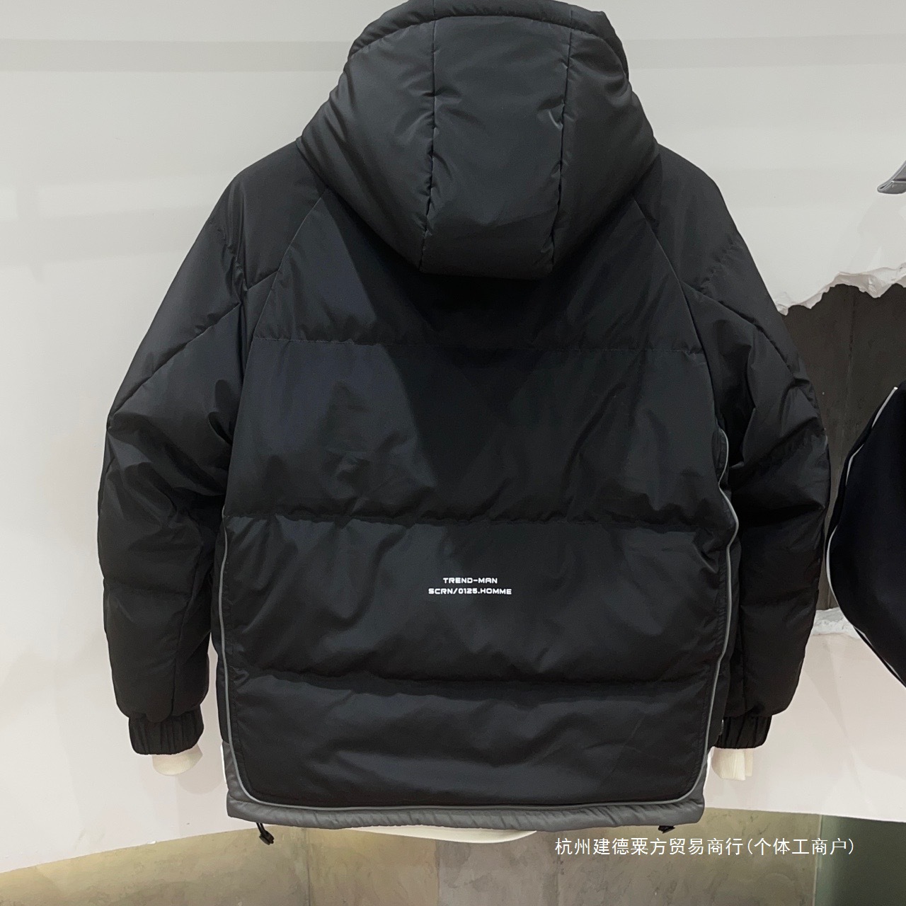 남성 겨울 후드 다운 재킷, 두꺼운 짧은 세탁 가능 다운 재킷, 청소년 인기 솔리드 컬러 캐주얼 아우터웨어