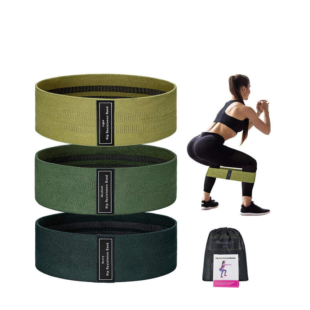 Squat butt-lifting loop yoga resistance band, butt-toning and beauty-butt non-slip fitness ring elastic band set, yoga resistance band