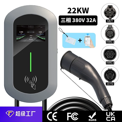 Charging Station for New Energy Vehicles, Three-Phase 32A 22Kw Home-Use Byd Wall-Mounted Charger