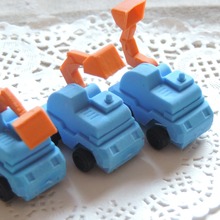 韩国文具 橡皮擦 卡通创意 邮筒消防车警车飞机橡皮 火爆上市