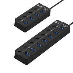 Usb3.0 hubハブ独立スイッチusb2.0 hubスプリッタは4つの拡張ドックに電源を接続できます。