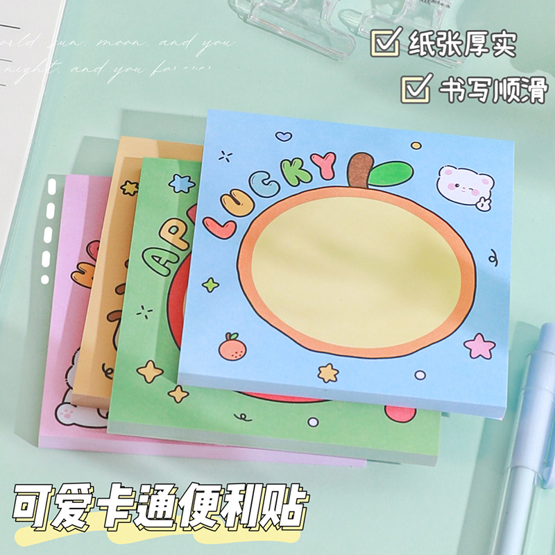 Luhao dibujos animados nota adhesiva libro de notas desgarrable Plan de libro estudiante mensaje lindo tira chica cuaderno al por mayor