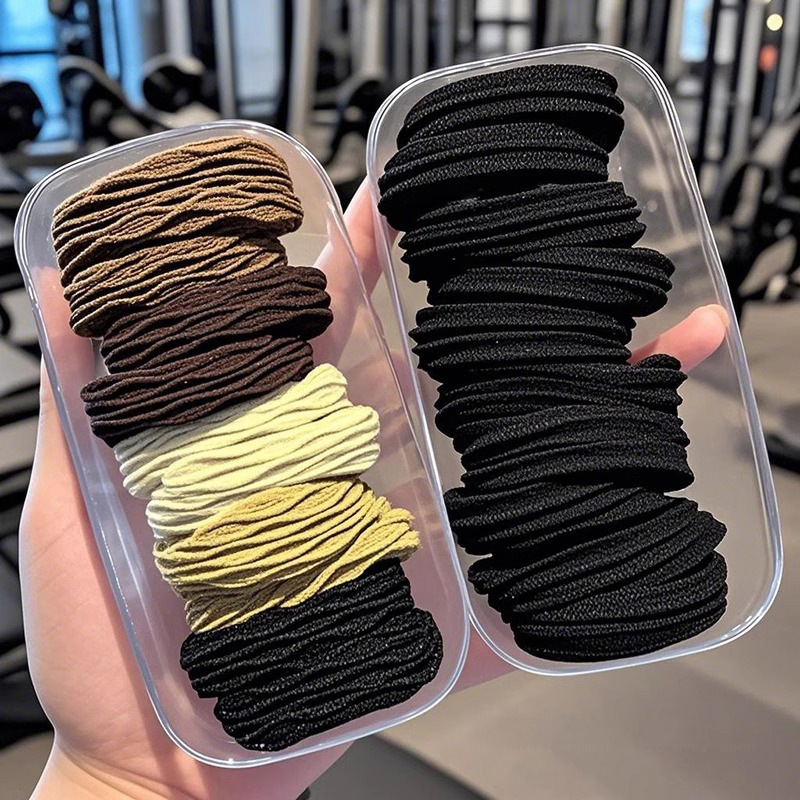 Cauda de caballo no colapsar anillo de cabello para mujeres de alta altura elástico anillo de cabello de correa duradero para adultos grueso y grueso cabeza de cabello