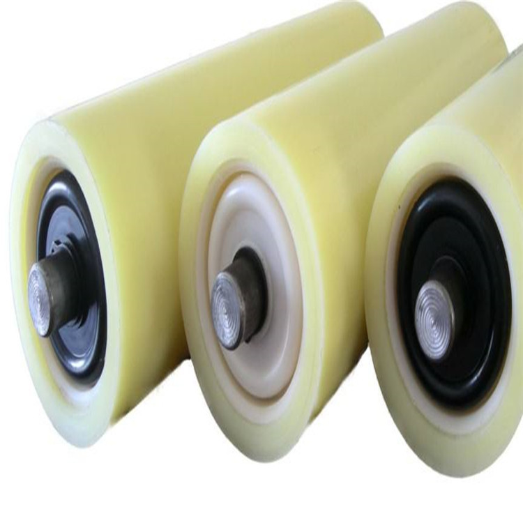 Rodillos de nylon de larga vida de minería de pozo inclinado de acero de poliuretano soldados con alta resistencia al desgaste