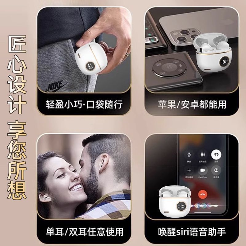 S190 fuente de fábrica mayorista de juegos de música inalámbrica auriculares Bluetooth deportivos eléctricos realmente en el oído pantalla de reducción de ruido