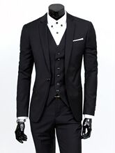 西装男士正装伴郎服韩版职业新郎结婚礼服西服套装商务修身款2023
